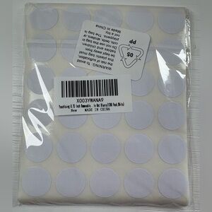 1200 White Dot Stickers .75 Inch